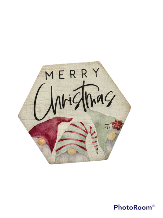 Merry Christmas Gnome coaster