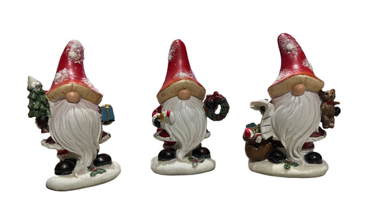 Gift Santa Resin 3 ast.