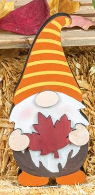 FALL WOODEN GNOME TABLETOP 3 ASST.