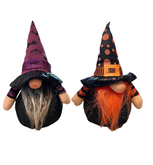 Halloween Theme Set of LED Witch Gnomes