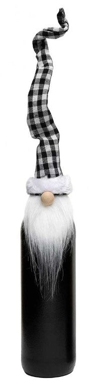 GNOME BOTTLE TOPPER BLACK/WHITE 2 AST