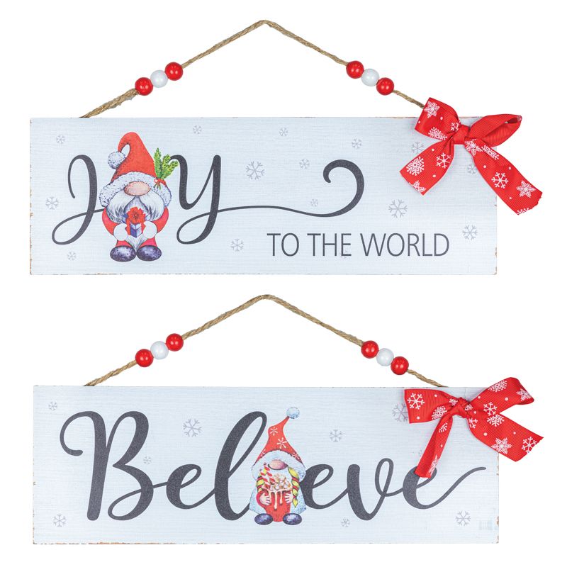 BELIEVE JOY GNOME HANGER 2 ASST
