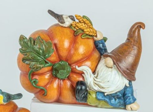 GNOME AND PUMPKIN TABLETOP 2 ASST