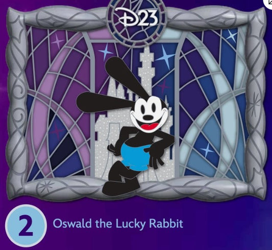 Oswald The Lucky Rabbit -D23 2026 Premier Collection Pins LE1000 Disney Fan Event RSP Exclusive Presale