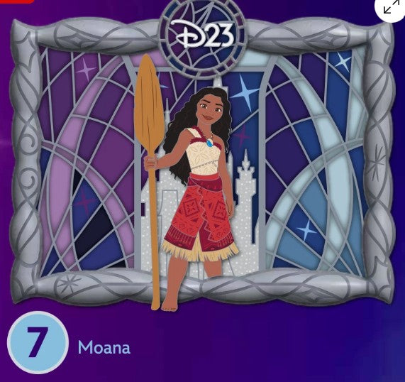 Moana D23 2026 Premier Collection Pins LE1000 Disney Fan Event RSP Exclusive