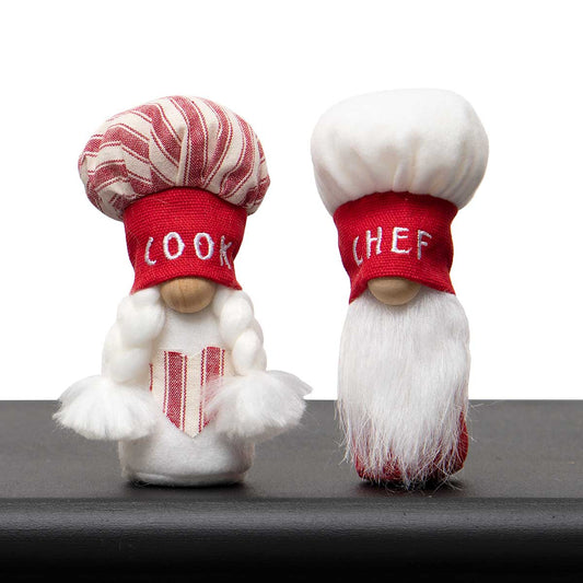 Chef/Cook Gnome with Wood Nose 4.5"