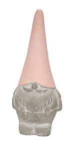 CONCRETE GNOME WHITEWASHED WITH PINK/WHITE HAT