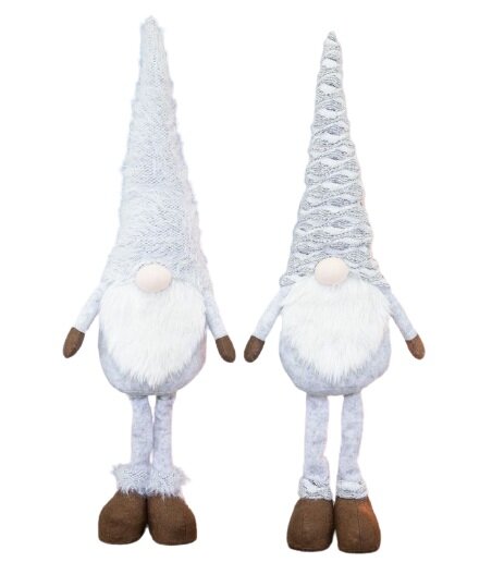 Snow Dusted Standing Gnomes over 2 feet tall!