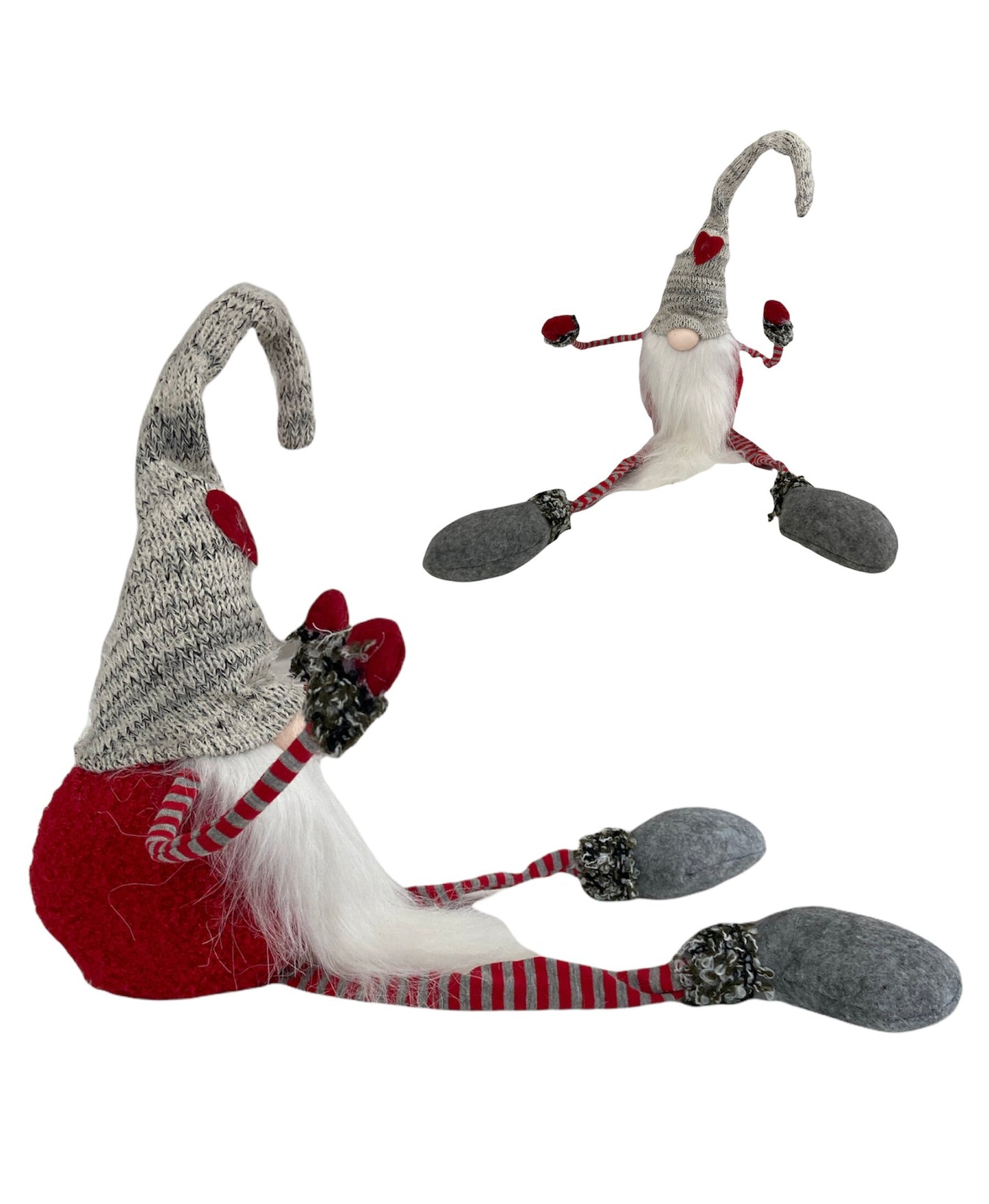 Tibbles Dangling Legs Heart Hat Gnome