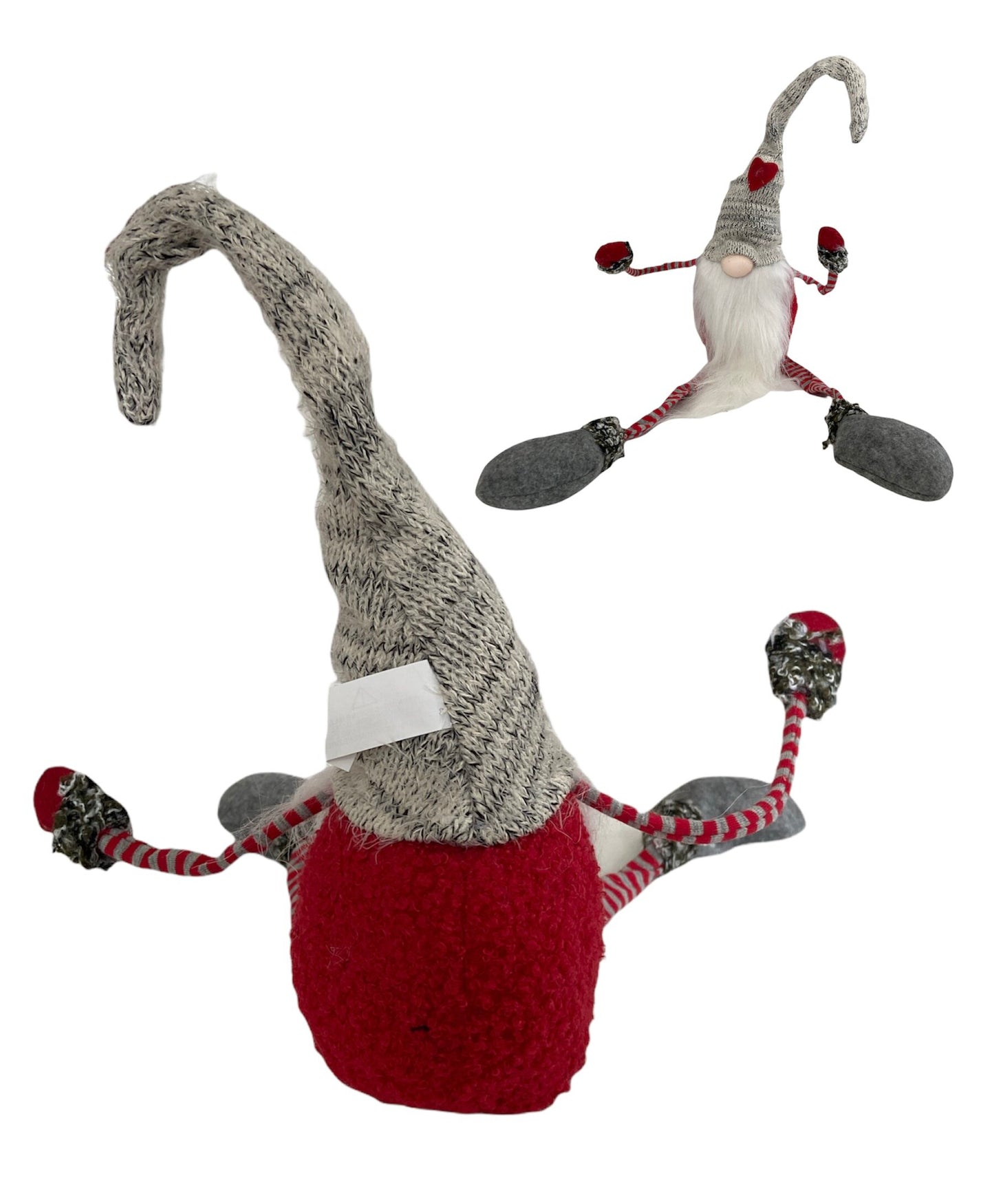 Tibbles Dangling Legs Heart Hat Gnome