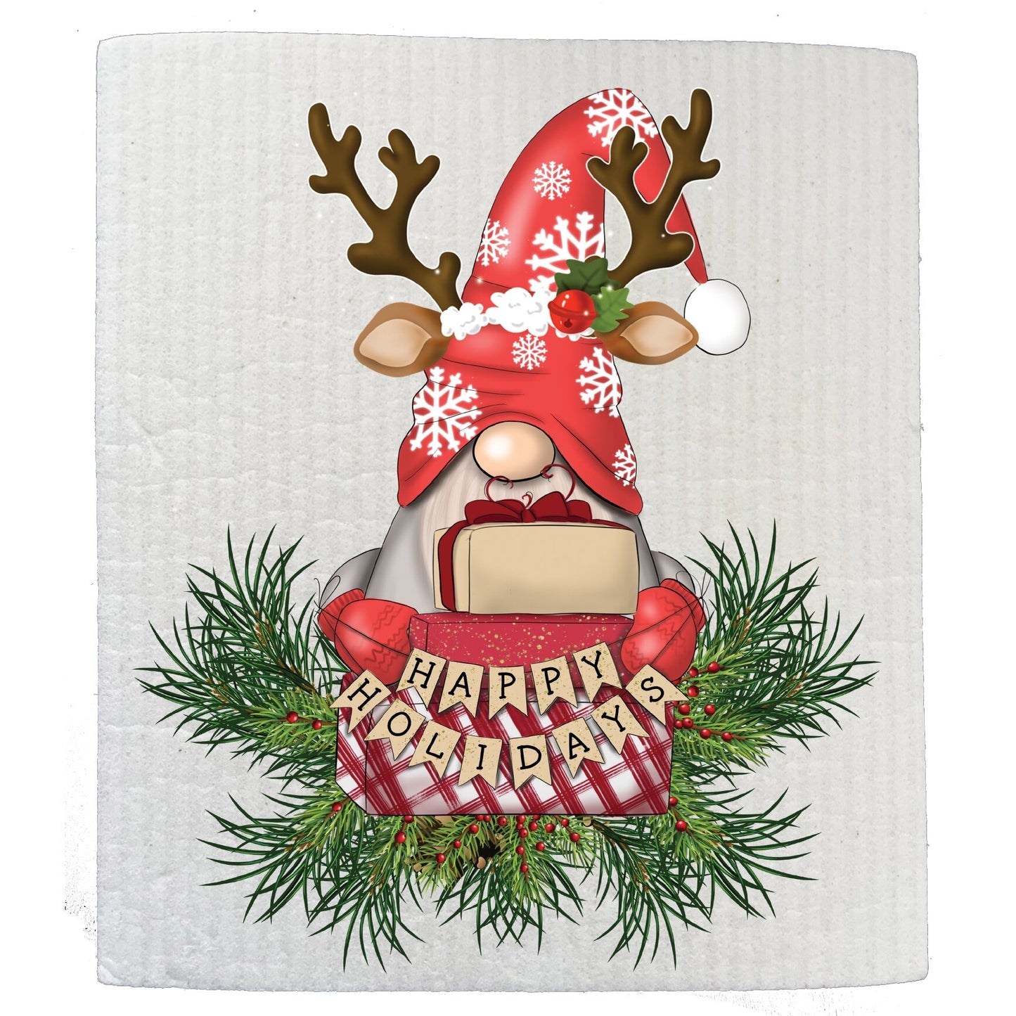 Gnome Themed Environmentally Friendly Swedish Dish Towels