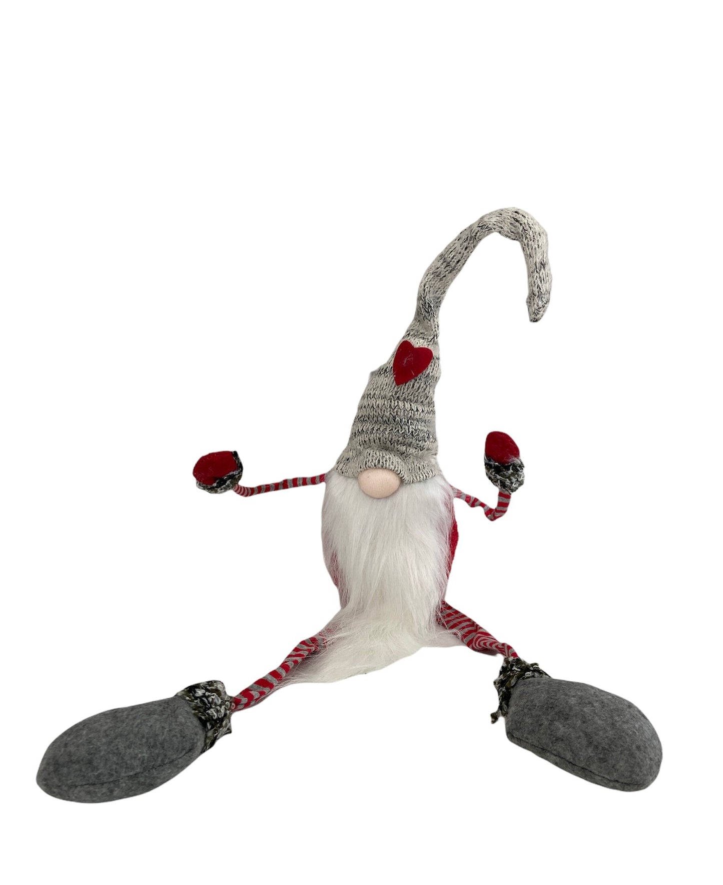 Tibbles Dangling Legs Heart Hat Gnome