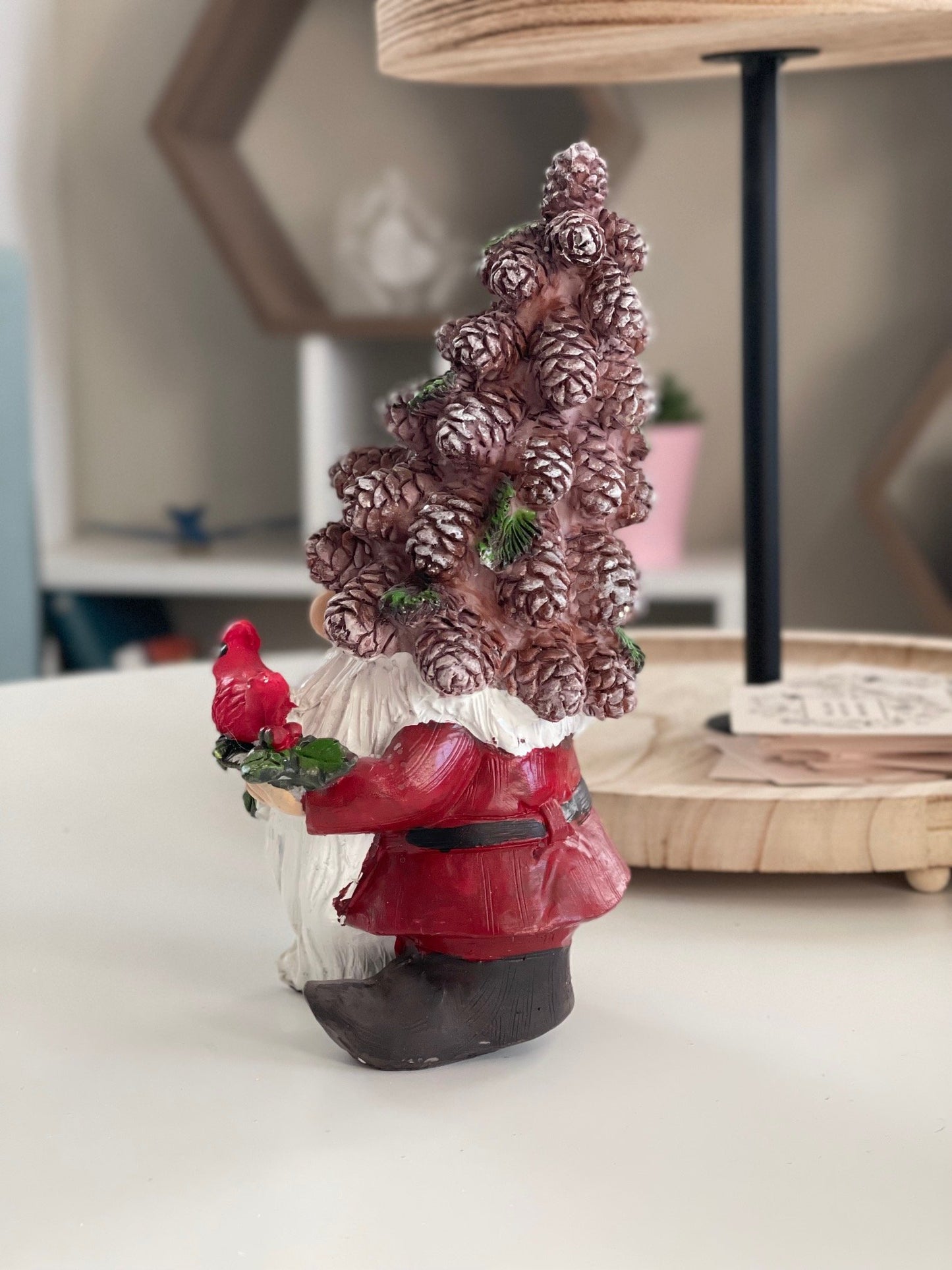 Phil Pinecone Hat Gnome Christmas/Holiday Resin Statue