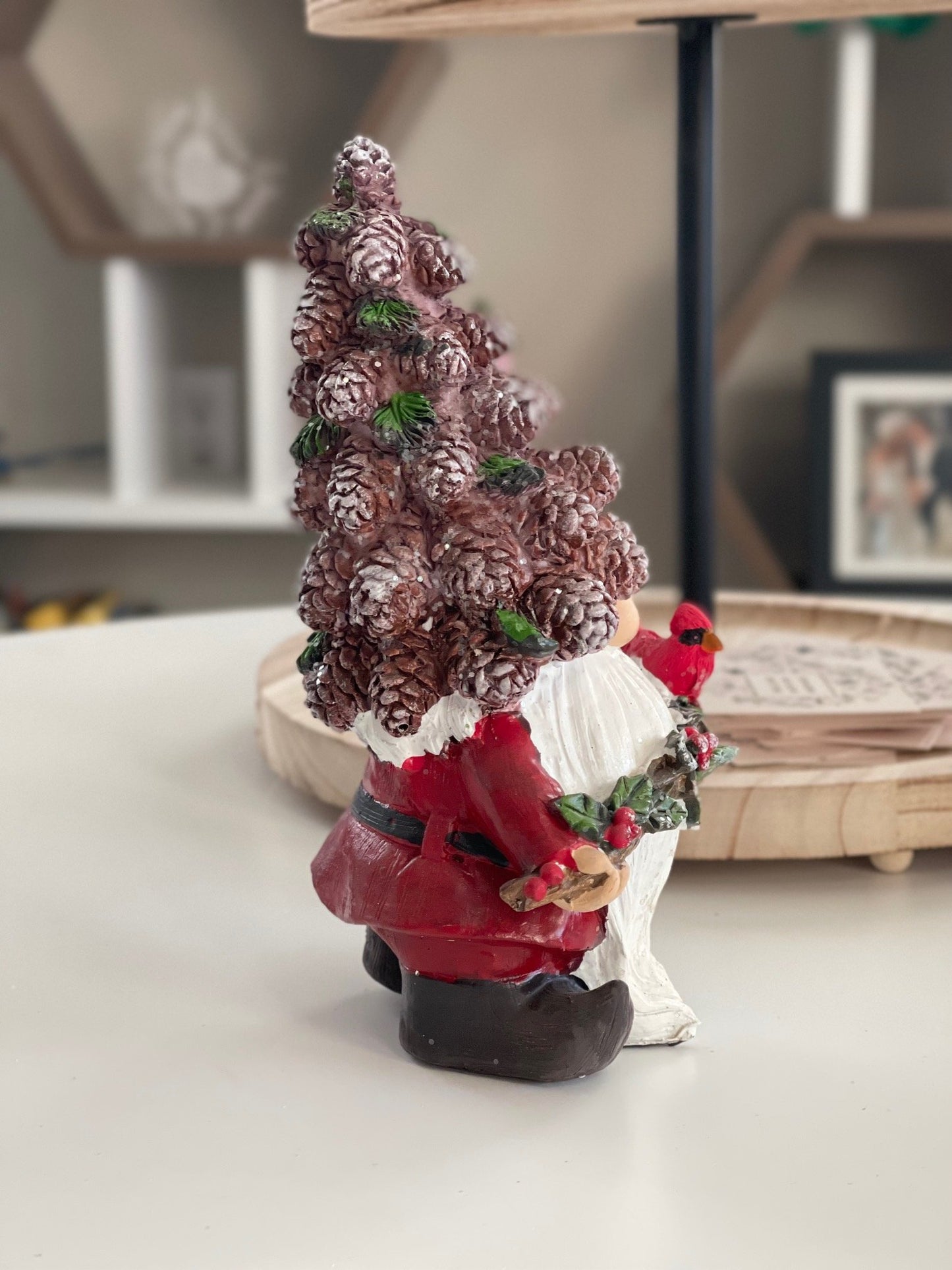 Phil Pinecone Hat Gnome Christmas/Holiday Resin Statue