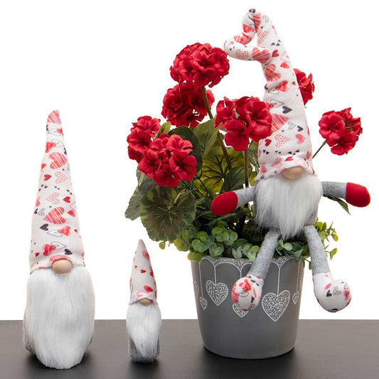 Sir Heartsalot Valentines Gnome with Wood Nose Small or Large