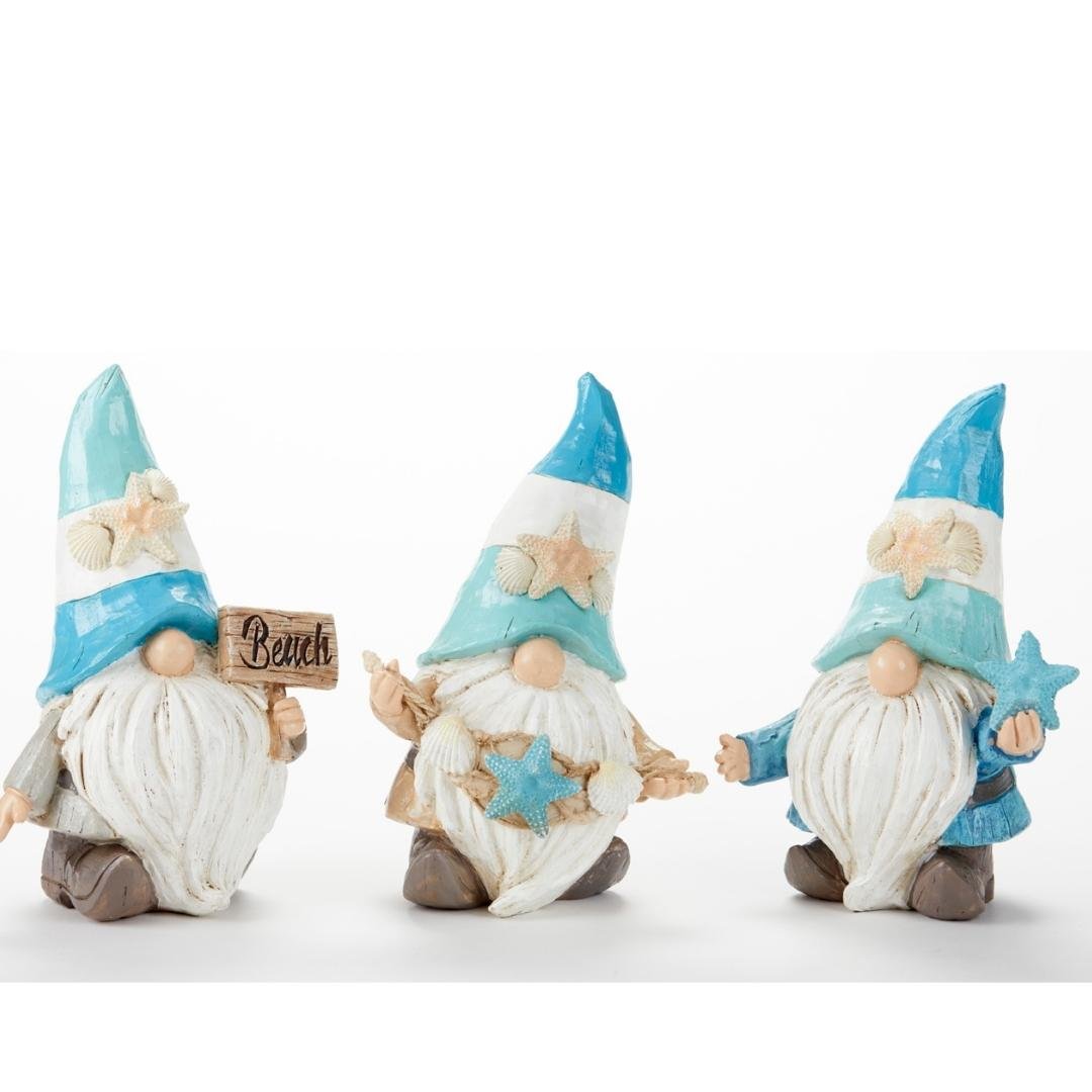 7.9" Resin Coastal Gnomes Choose 1 or all 3