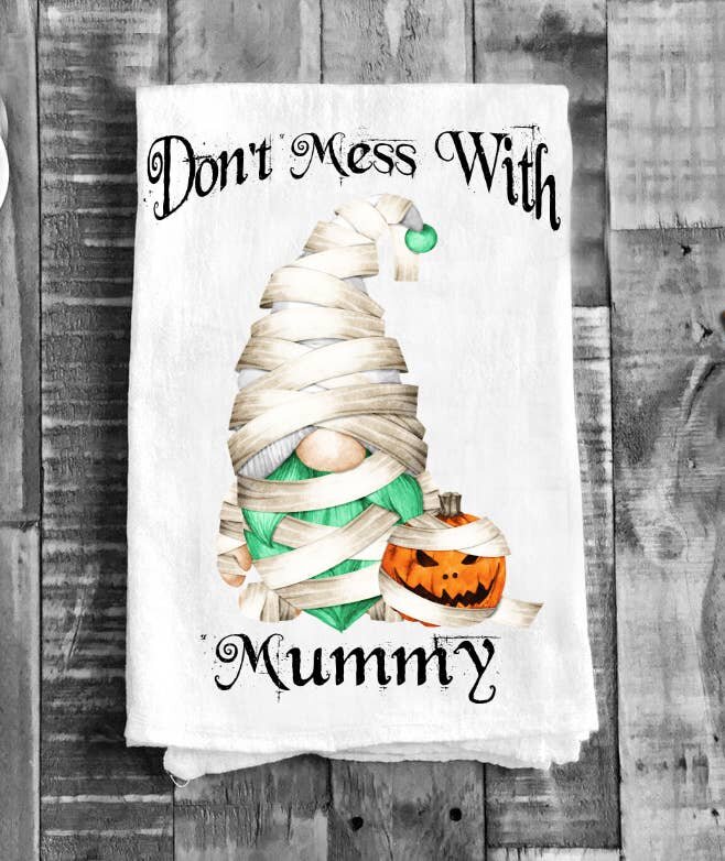 Halloween Gnome Cotton Tea/Dish Towels 100% Cotton