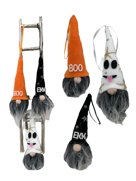 Gnome Halloween Small Ornaments Includes all three!