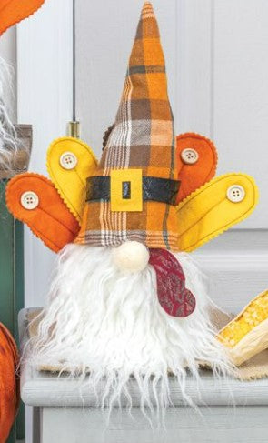 FALL PLAID TURKEY GNOME 2 ASST.