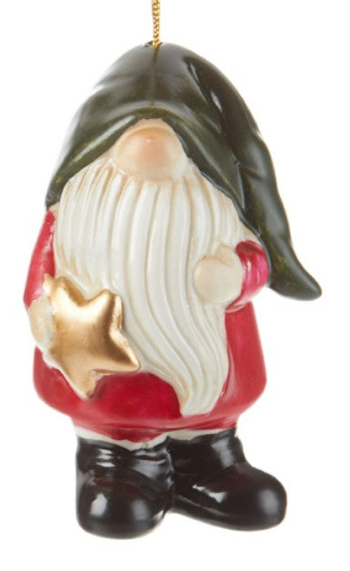 Porcelain Gnome Ornaments