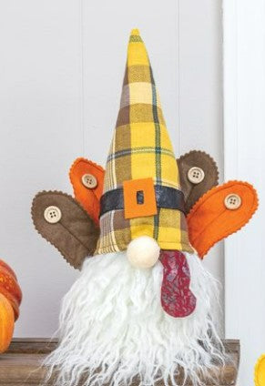 FALL PLAID TURKEY GNOME 2 ASST.