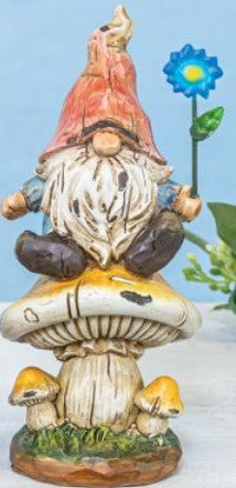 TOADSTOOL GARDEN GNOMES 3 ASST